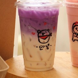 Milk taro Latte-นมเผือกลาเต้-22 Oz.