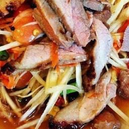 ตำคอหมูย่าง