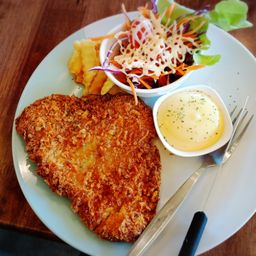 E1. สเต็กปลาทอด