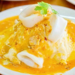 ไข่ข้นปลาหมึก (ราดข้าว)