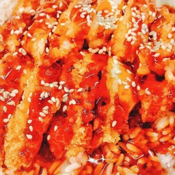 ข้าวไก่ทอดฉู่ฉี่