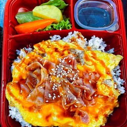 ข้าวไข่ข้นเบคอนเทอริยากิ