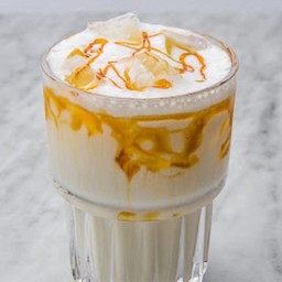 นมสดคาราเมลเย็น