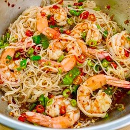Boiled Shrimps Vermicelli Noodle Salad