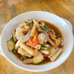 ตำไหลบัวกุ้งสด