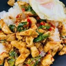 ไข่กระทะ&ข้าวหมูทอด by เจ้วิ
