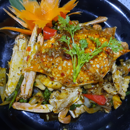 ปูม้าผัดพริกไทยดำ