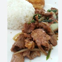 ข้าวหมูพริกไทยดำ