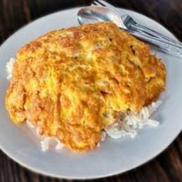 ข้าวไข่เจัยวกุ้งสับ