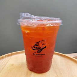 ชาแดงสตอเบอร์รี่ เย็น