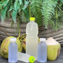 [ปาร์ตี้อันชัญ ] น้ำมะพร้าวน้ำหอม 100% ขนาด 1 ลิตร +ขนาด 200 ML.1 ขวด อันชัญ 2 ขวด   Coconut water 100% 1 litre+ 200 ML.+Butterfly pea 2 Bottles