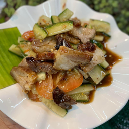 ตำแตงคอหมูย่าง