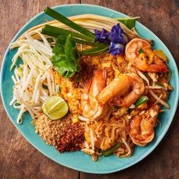 ผัดไทยกุ้งสด.