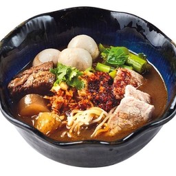 TSD3 น้ำตกเนื้อตุ๋น (เนื้อตุ๋น, เอ็นตุ๋น, ลูกชิ้น, เนื้อสด)BRAISED SHANK, TENDON, BEEF BALL  AND SLICED BEEF