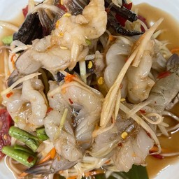 ตำกุ้งสด