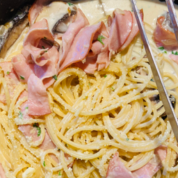 ham mushroom pasta