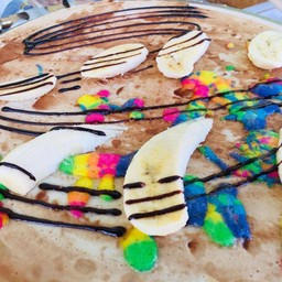 เครปกล้วยหอมเรนโบว์ชีส