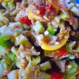 ตำกล้วยใส่หอยเชอรี่