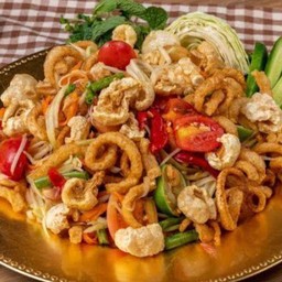 ตำซั่วเส้นหมี่กุ้งสุกสะดุ้งปลาร้านัว