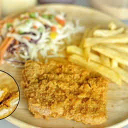 สเต็กไก่กรอบ