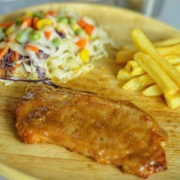 สเต็กหมูสไปซี่