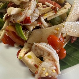 ยอดมะพร้าวลาวกุ้งลวกลาว