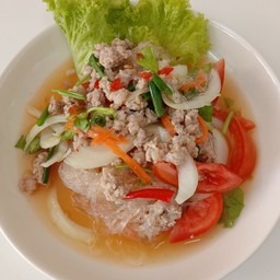 ยำวุ้นเส้นหมูสับ