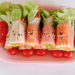 สลัดโรลรวม  6 ชิ้น (ไม่รวมทูน่า)