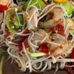 ตำซั่วกุ้งสด