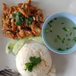 ข้าวยำไก่แซป