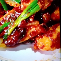 ไก่ทอดผัดพริกเผา