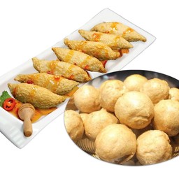 [ชุดปลาเยาวราช] กุ้งขนาดใหญ่ +ลูกชิ้นปลาเยาวราช(7ลูก)