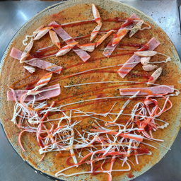 พิซซ่าซอส/แฮม/ไส้กรอก/ปูอัด