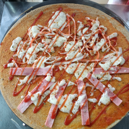 พิซซ่าซอส/มอซซาเรลลาชีส/ปูอัด/แฮม