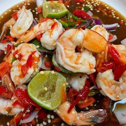 ยำกุ้งสด/กุ้งลวก