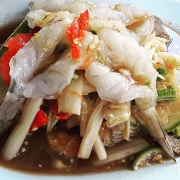 ตำไหลบัวกุ้งสด