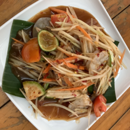 ตำกุ้งสด