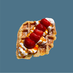 Strawberry Caramel Croffle