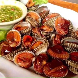 หอยแครงลวก