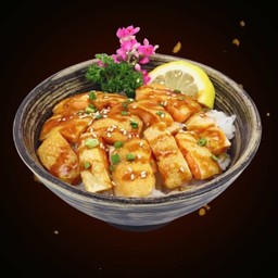 ข้าวหน้าท้องปลาแซลมอนย่าง