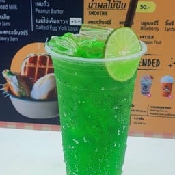 น้ำเขียวโซดามะนาวเย็น