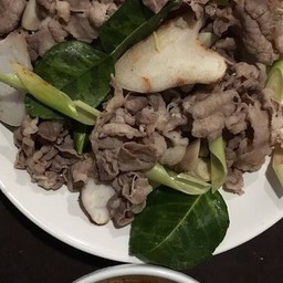 ลวกจิ้มเนื้อ-ผ้าขี้ริ้วขาว