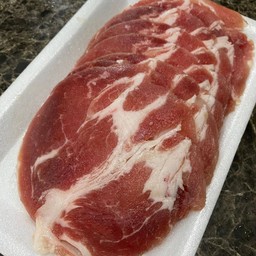สันคอหมูสไลด์(150กรัม)