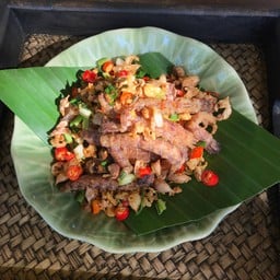 กั้งเเก้วคั่วพริกเกลือ กับข้าว