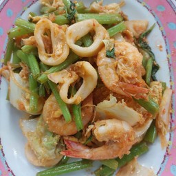 สุกี้แห้งทะเล