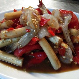 ตำไหลบัวกุ้งสด