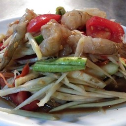 ตำกุ้งสด