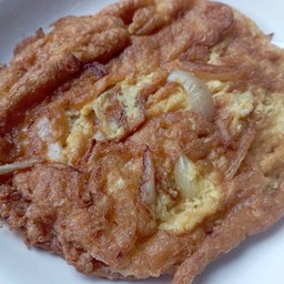 ไข่เจียวหอมใหญ่2ฟอง เป็นกับข้าว