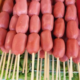 ไส้กรอกชิกแกนแฟร้งค์ทอด+พร้อมน้ำจิ้ม