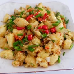 ยำหอยนางรม และข้าว -